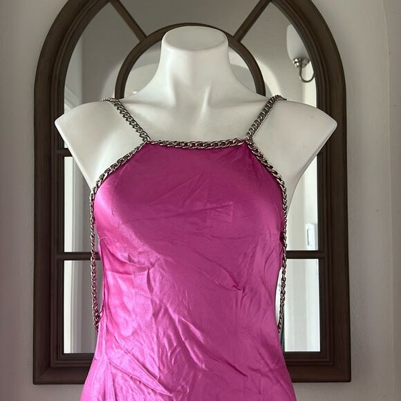 L’Agence Majesty Chain Trim Gown in Pink, NWT, Size 2 - Picture 12 of 16